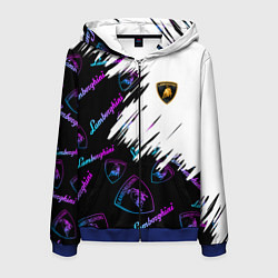 Мужская толстовка на молнии Lamborghini pattern gradient