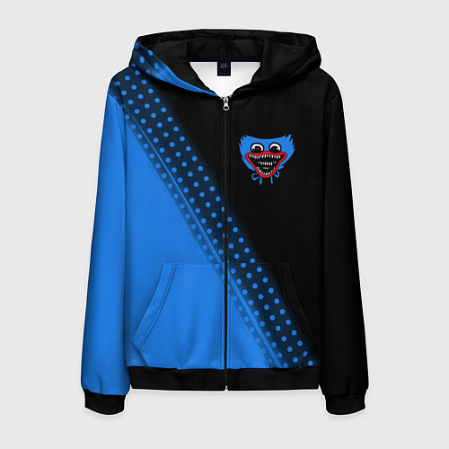 Мужская толстовка на молнии ПОППИ ПЛЕЙТАЙМ Яркий / 3D-Черный – фото 1