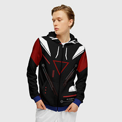 Толстовка 3D на молнии мужская Сайрекс Сyrex CS GO, цвет: 3D-синий — фото 2