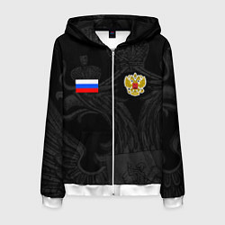 Толстовка 3D на молнии мужская ФОРМА РОССИИ RUSSIA UNIFORM, цвет: 3D-белый