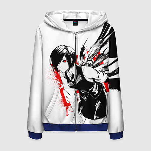 Мужская толстовка на молнии ТОУКА TOKYO GHOUL / 3D-Синий – фото 1
