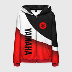 Мужская толстовка на молнии ЯМАХА - СПОРТИВНЫЙ КАРБОН