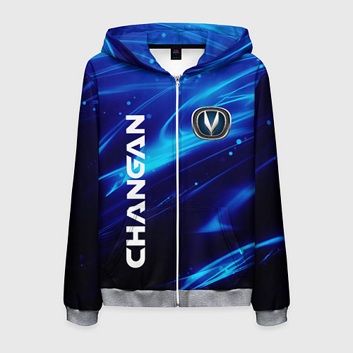 Мужская толстовка на молнии CHANGAN СИЯНИЕ ЧАНГАН / 3D-Меланж – фото 1
