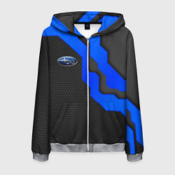 Мужская толстовка на молнии SUBARU - СУБАРУ ТЕХНОЛОГИЧЕСКАЯ БРОНЯ