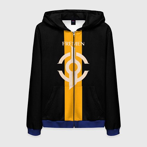 Мужская толстовка на молнии Dune: Spice Wars раса Fremen / 3D-Синий – фото 1