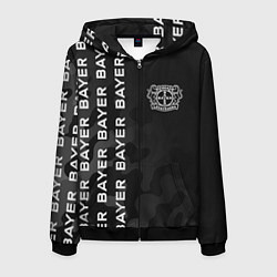 Толстовка 3D на молнии мужская BAYER Милитари, цвет: 3D-черный