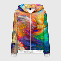 Мужская толстовка на молнии MULTICOLORED SWIRLS