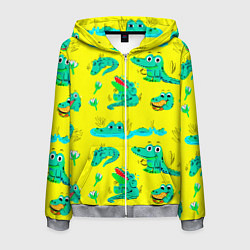 Мужская толстовка на молнии GREEN CROCODILES