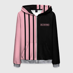 Мужская толстовка на молнии BLACKPINK HALF BLACK-PINK MINI LOGO