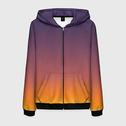 Мужская толстовка на молнии Sunset Gradient