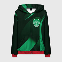 Толстовка 3D на молнии мужская Футбольный клуб АХМАТ ЧЕЧНЯ, цвет: 3D-красный