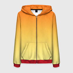 Мужская толстовка на молнии Оранжевый, желтый градиент