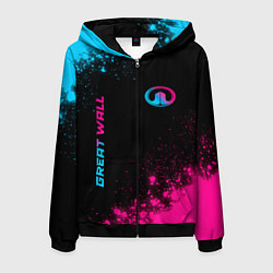 Мужская толстовка на молнии Great Wall Neon Gradient