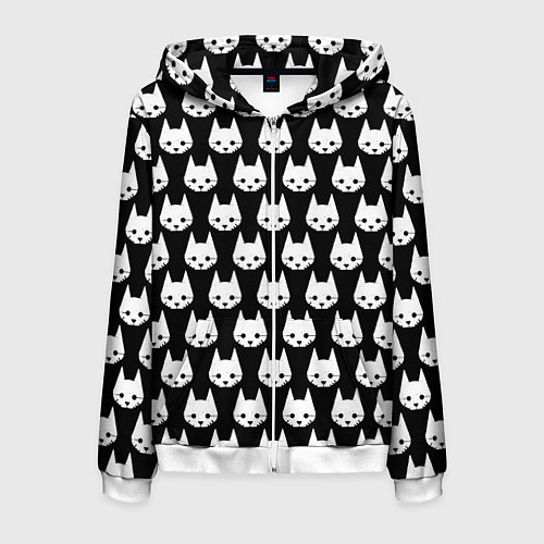 Мужская толстовка на молнии Stray Pattern / 3D-Белый – фото 1