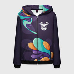 Мужская толстовка на молнии Free Fire graffity splash