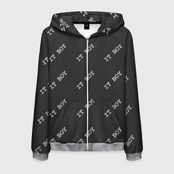 Толстовка 3D на молнии мужская Программисты - IT BOY, цвет: 3D-меланж