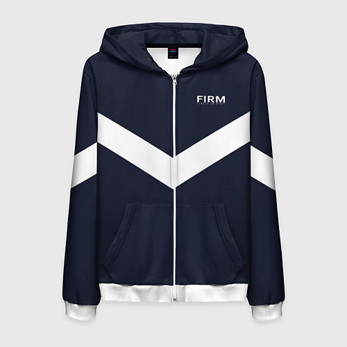 Мужская толстовка на молнии Always in sports - FIRM / 3D-Белый – фото 1