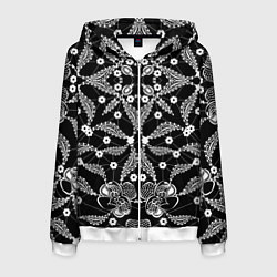 Мужская толстовка на молнии Кружевной ажурный узор