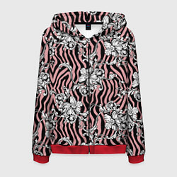 Мужская толстовка на молнии Floral pattern - vanguard