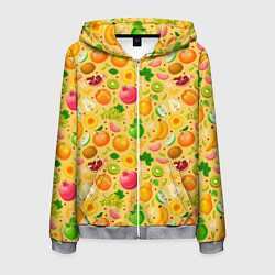 Мужская толстовка на молнии Fruit abundance