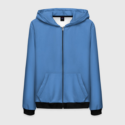 Мужская толстовка на молнии Blue Perennial / 3D-Черный – фото 1