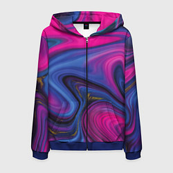 Мужская толстовка на молнии Pink blue style