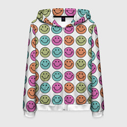 Мужская толстовка на молнии Smiley face