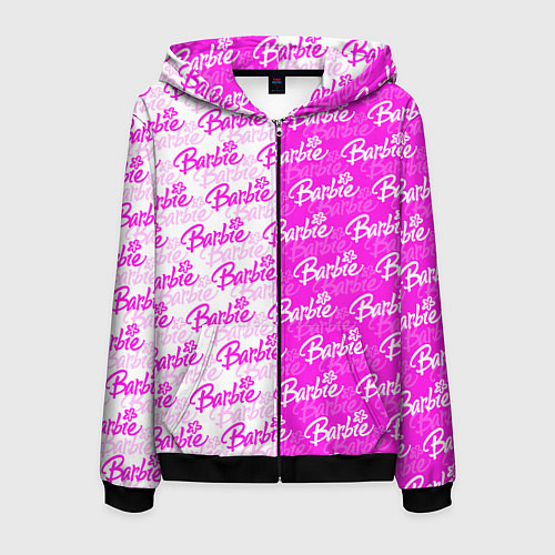 Мужская толстовка на молнии Bardie - white - pattern / 3D-Черный – фото 1