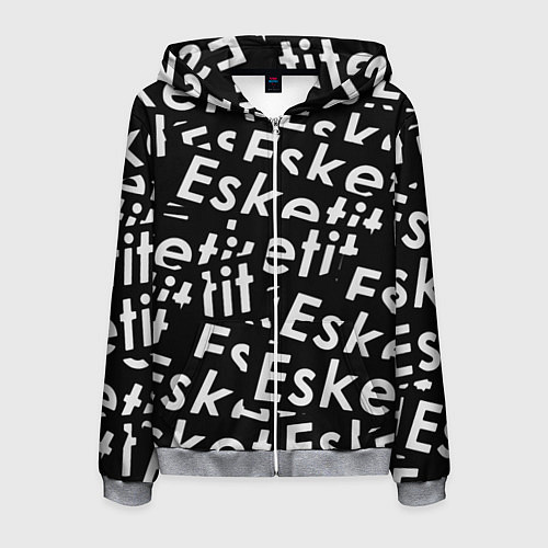 Мужская толстовка на молнии Esskeetit rap / 3D-Меланж – фото 1