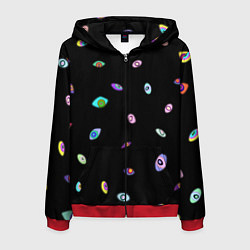 Толстовка 3D на молнии мужская Kaufmo Abstracted The Amazing Digital Circus, цвет: 3D-красный