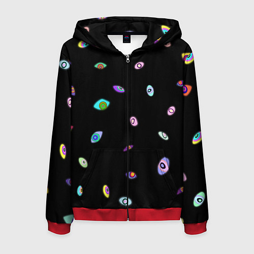 Мужская толстовка на молнии Kaufmo Abstracted The Amazing Digital Circus / 3D-Красный – фото 1