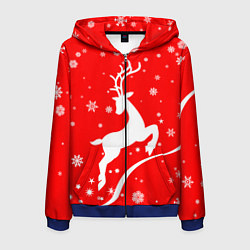 Мужская толстовка на молнии Christmas deer