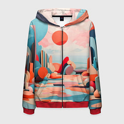 Мужская толстовка на молнии Геометрия природы