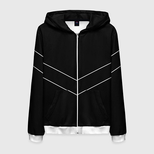 Мужская толстовка на молнии Олимпийка Андрея из пацанов / 3D-Белый – фото 1