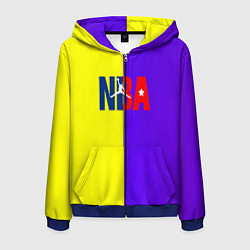 Мужская толстовка на молнии NBA sport полосы