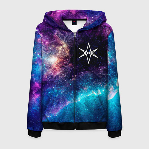 Мужская толстовка на молнии Bring Me the Horizon space rock / 3D-Черный – фото 1