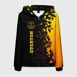 Мужская толстовка на молнии Everton - gold gradient по-вертикали