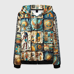 Мужская толстовка на молнии Пэчворк из Египта
