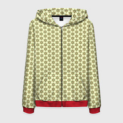 Мужская толстовка на молнии Паттерн разноцветные звездочки