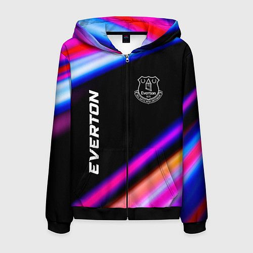 Мужская толстовка на молнии Everton speed game lights / 3D-Черный – фото 1