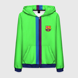 Толстовка 3D на молнии мужская Barcelona fc sport line, цвет: 3D-синий