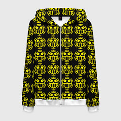 Мужская толстовка на молнии One piece pirate king pattern