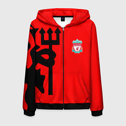 Мужская толстовка на молнии Liverpool fc sport steel