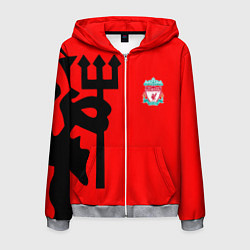 Мужская толстовка на молнии Liverpool fc sport steel