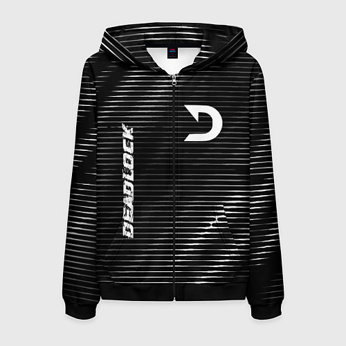 Мужская толстовка на молнии Deadlock metal game lines / 3D-Черный – фото 1