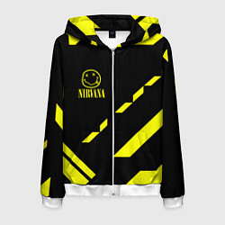 Мужская толстовка на молнии Nirvana geometry yellow