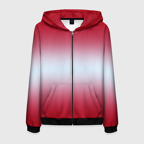 Мужская толстовка на молнии Gradient color / 3D-Черный – фото 1