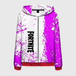 Мужская толстовка на молнии Fortnite pink color