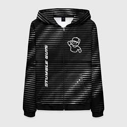 Мужская толстовка на молнии Stumble Guys metal game lines