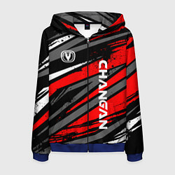 Толстовка 3D на молнии мужская Changan - Red sport, цвет: 3D-синий